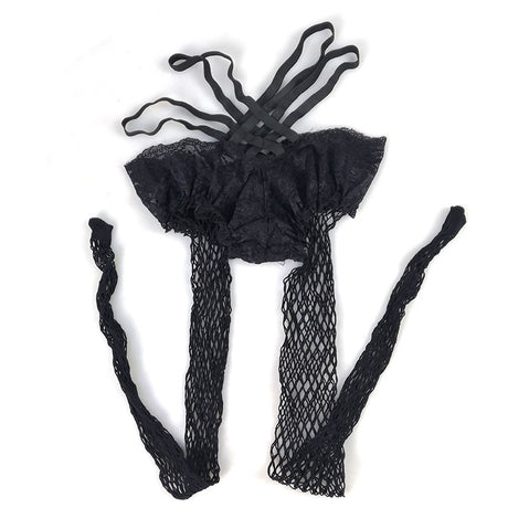 Sexy mid size mesh panties mesh socks V-waist lace sexy fishing net hollow mesh socks - V.I.P Digital Presence