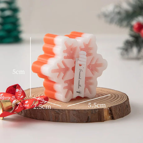 New Christmas Snowflake Aromatherapy Candle Hand-Made Romantic Atmosphere Creative Home Desktop Decorations With Gifts Ornaments - V.I.P Digital Presence