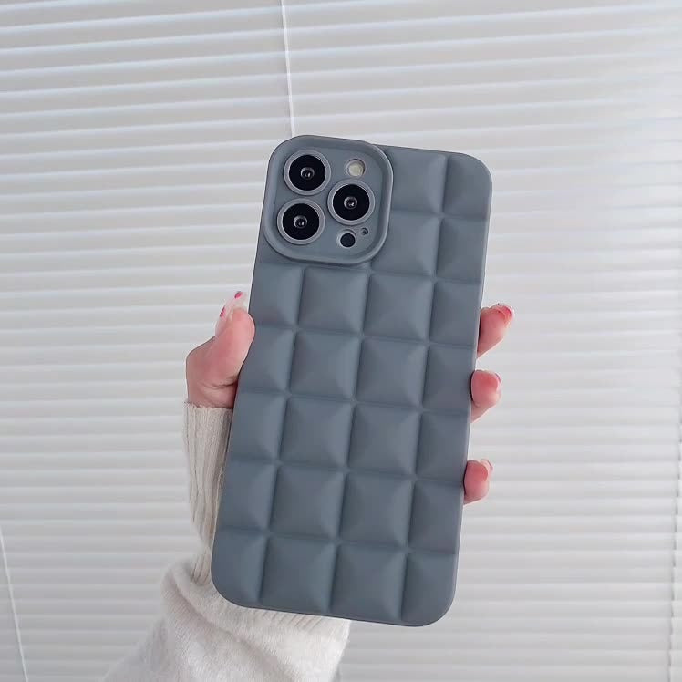 3D Lattice Suitable Apple iPhone Phone Case 14max Angel Eyes 12pro Transparent TPU13/XR Soft Case - V.I.P Digital Presence