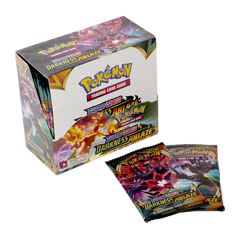 Caja ciega de cartas de Pokémon Darkness, bolsa plateada para robar cartas de Pokémon