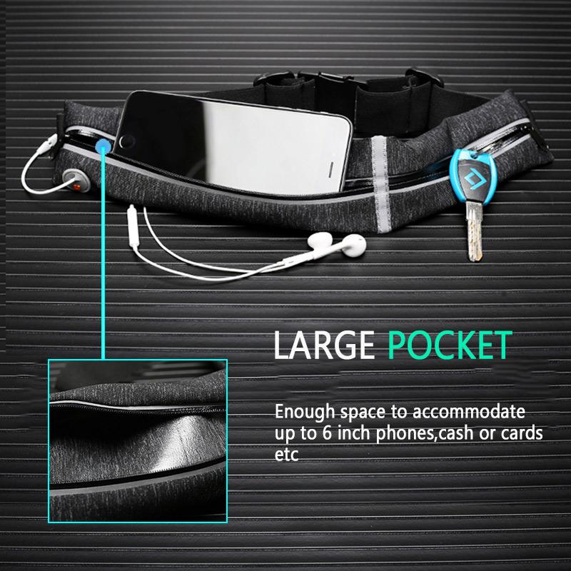 Yipinu Sports Running Waist Bag Outdoor Waterproof Reflective  Belt Jogging Gym Fitness Runner - V.I.P Digital Presence