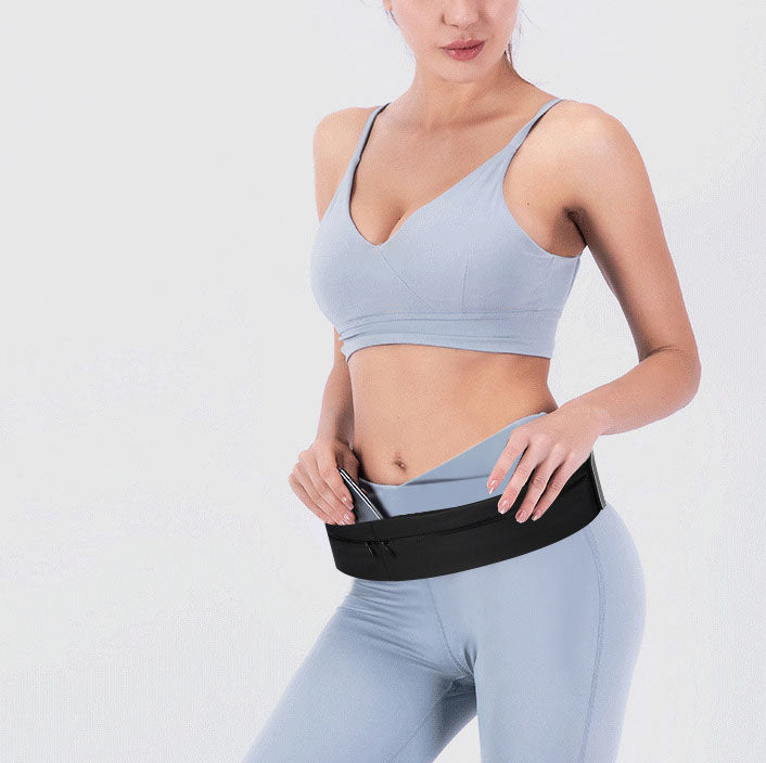 Sports waist bag for men and women, running phone bag, fitness waterproof multifunctional outdoor sweat proof invisible waist belt, close fitting - V.I.P Digital Presence