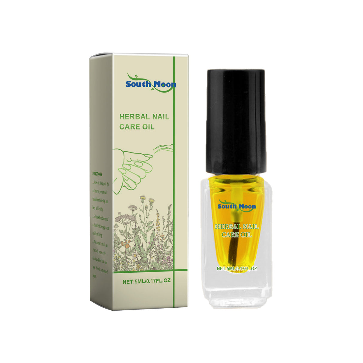 Herbal Nail Care Oil, Care And Nourish The Nail Cuticles Luster Daily Nail Care Solution