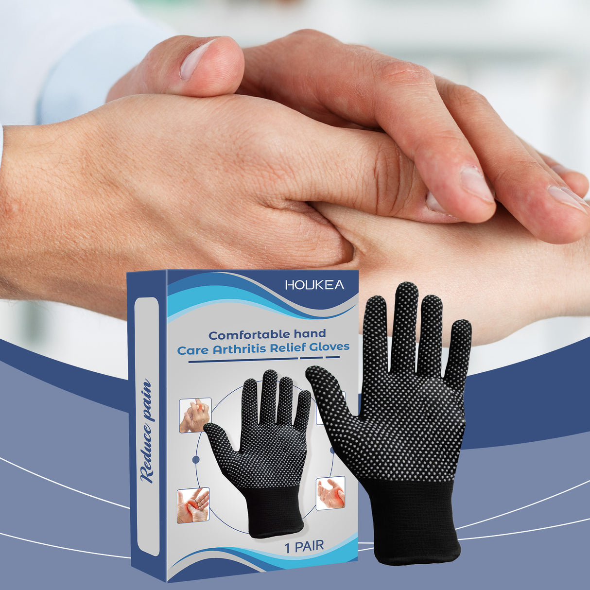 Joint Rubber Gloves Daily Comfort Wrist Gloves Protect Finger Joints Care Gloves - V.I.P Digital Presence