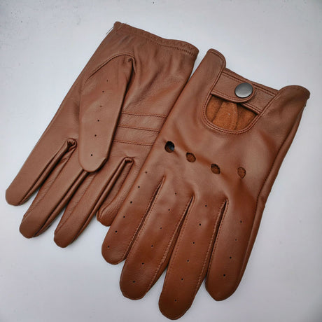 Men's leather gloves anti slip sports driving and outdoor cycling leather gloves - V.I.P Digital Presence