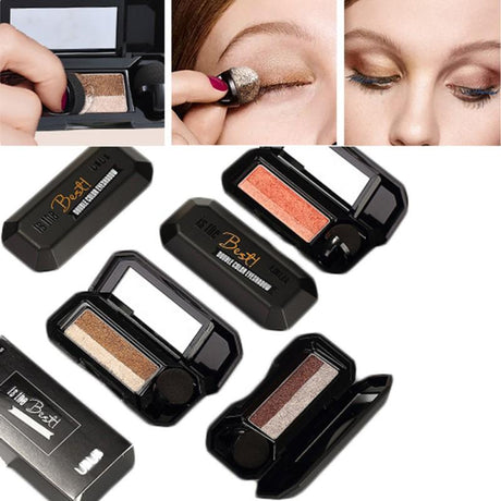 UBUB Brand Double Color Convenient Eyeshadow Makeup Palette Waterproof Pigment Shimmer Eye Color Cosmetics - V.I.P Digital Presence