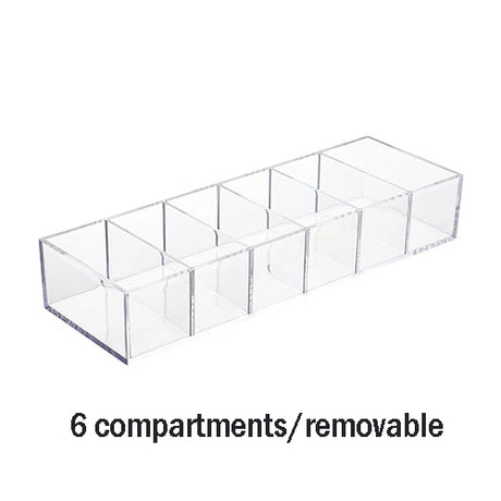 Household Transparent Divided Cosmetic Storage Box Sorting and Detachable Plastic Desktop Storage Box - V.I.P Digital Presence