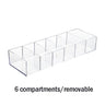 Household Transparent Divided Cosmetic Storage Box Sorting and Detachable Plastic Desktop Storage Box - V.I.P Digital Presence