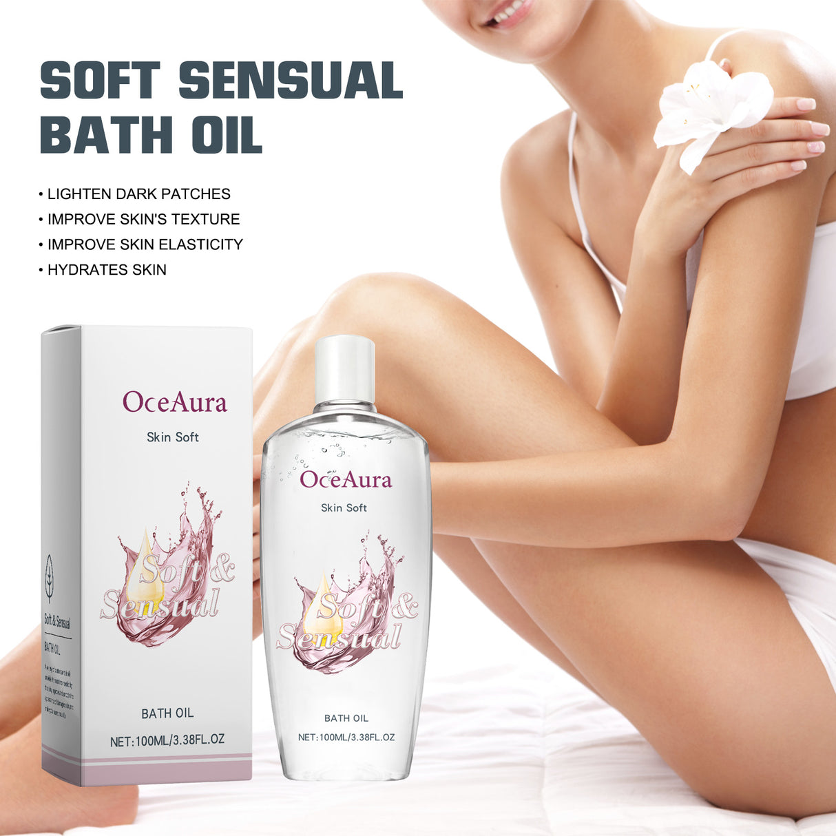 Soft Sensual Bath Oil, Moisturizing Skin Moisturizing Brightening Skin Deep Treatment Oil - V.I.P Digital Presence