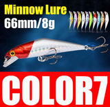 AFISHLURE Bass Wobblers Trout Fishing Lure  66mm/8g Minnow  Hard Baits Iscas Artificial Pesca Leurre