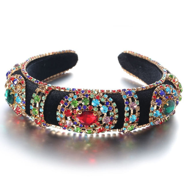 Golden Velvet Super Flash Set Colored Water Diamond Sponge Head Hoop - V.I.P Digital Presence