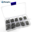 Rompin 500pcs/set mixed size #3~12 high carbon steel carp fishing hooks pack with hole with Retail Original box Jigging Bait - V.I.P Digital Presence