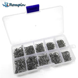 Rompin 500pcs/set mixed size #3~12 high carbon steel carp fishing hooks pack with hole with Retail Original box Jigging Bait - V.I.P Digital Presence