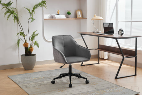 Velvet Office Desk Chair, Modern Home Desk Chair with Wheels , Vanity Chairs for Living Room, Bedroom,Study Room - V.I.P Digital Presence