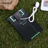 Cewaal USB Solar Panel 5W 5V Polysilicon USB Port Fast Charger Mobile Phone Portable Solar Generator - V.I.P Digital Presence