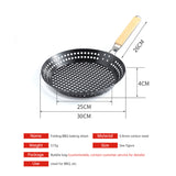 Camping Vegetables Pancake Folding BBQ Barbecue Plate Circular Non stick BBQ Barbecue Basket - V.I.P Digital Presence