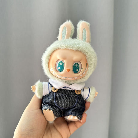 [Clothes Only] 1st/2nd generation Labubu clothes pendant Labubu sitting party baby clothes teddy bear suspenders cute pants - V.I.P Digital Presence