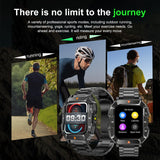 YK03 smartwatch Bluetooth call flashlight sports waterproof heart rate blood oxygen health monitoring - V.I.P Digital Presence