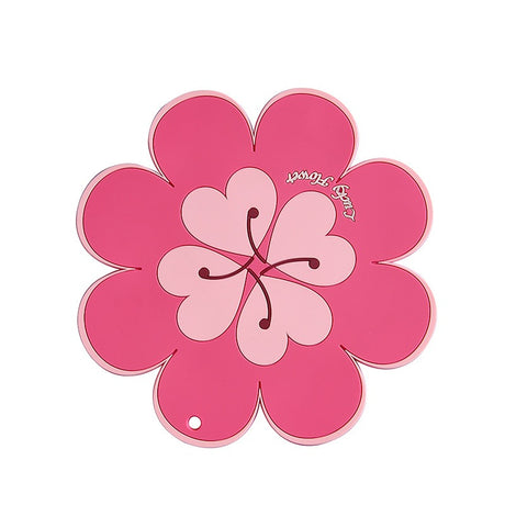 Lucky Flower Heat Insulation Mat Simple Wind Table Heat Insulation Mat Anti scalding Bowl and Dish Mat Household Plate Mat PVC Mat - V.I.P Digital Presence