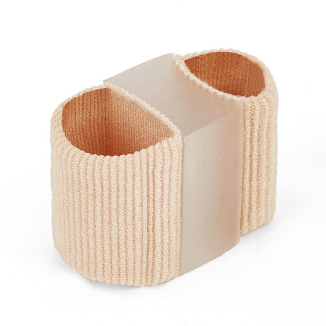 Gel fiber toe correction big toe valgus toe splitter double hole toe covering orthosis nylon - V.I.P Digital Presence