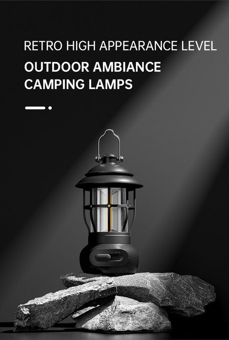 Camping Ligjt Outdoor  Ambience Lighting Camping Light Vintage Horse Light Gift USB Charging Tent Camp Lamp - V.I.P Digital Presence