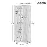 Storage Cabinet with Two Doors for Bathroom, Office, Adjustable Shelf, MDF Board, Brown - V.I.P Digital Presence