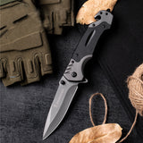 Folding Knife Stainless Steel High Hardness Outdoor Knife Pocket Knife Fishing Knife Defense Military Knife Camping Folding Knife - V.I.P Digital Presence