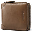 Men's Wallet Leather Zero Purse Zipper Wallet Horizontal Multi-Function Gift Box Wallet - V.I.P Digital Presence