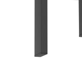 1-Piece Modern Tempered Glass Tea Table Coffee Table End Table, Square Table for Living Room, Black - V.I.P Digital Presence