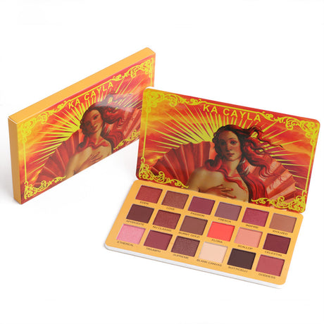 KA CAYLA 18 Shades of EVA Eyeshadow Matte and Metallic Eyeshadow Palette - V.I.P Digital Presence