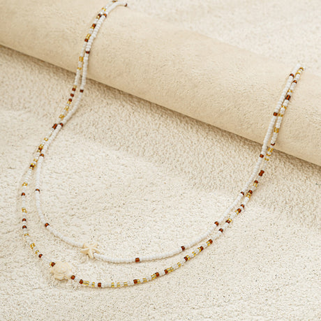 Ocean Wind Body Chain Rice Bead Double Waist Chain Sea Star Animal Bead Body Chain - V.I.P Digital Presence