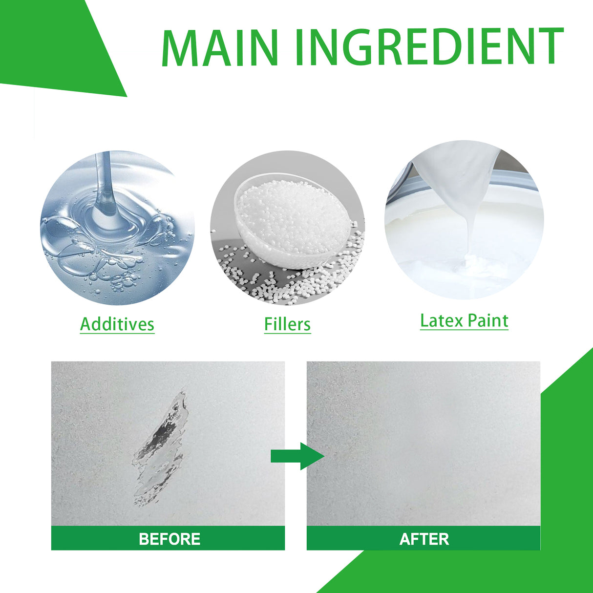 Wall Repair Paint: White Wall Repair Roller Brush Moisture-Proof Peeling Cover Stains And Cracks Renovation Paint - V.I.P Digital Presence