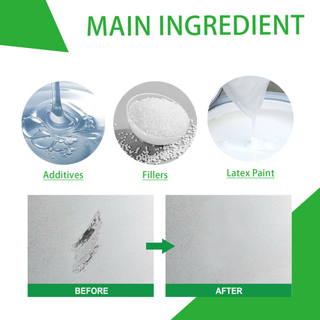 Wall Repair Paint: White Wall Repair Roller Brush Moisture-Proof Peeling Cover Stains And Cracks Renovation Paint - V.I.P Digital Presence