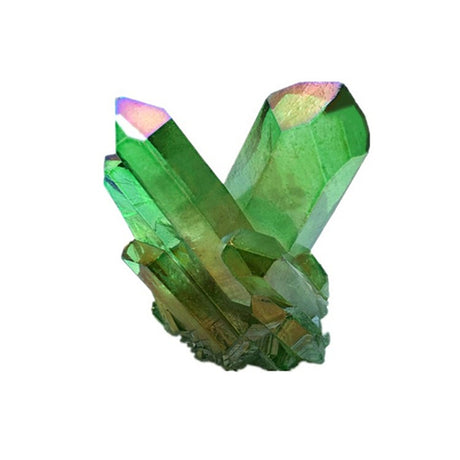 Natural cluster electric green crystal cluster backbone mineral standard seven color light purification demagnetization home decoration - V.I.P Digital Presence