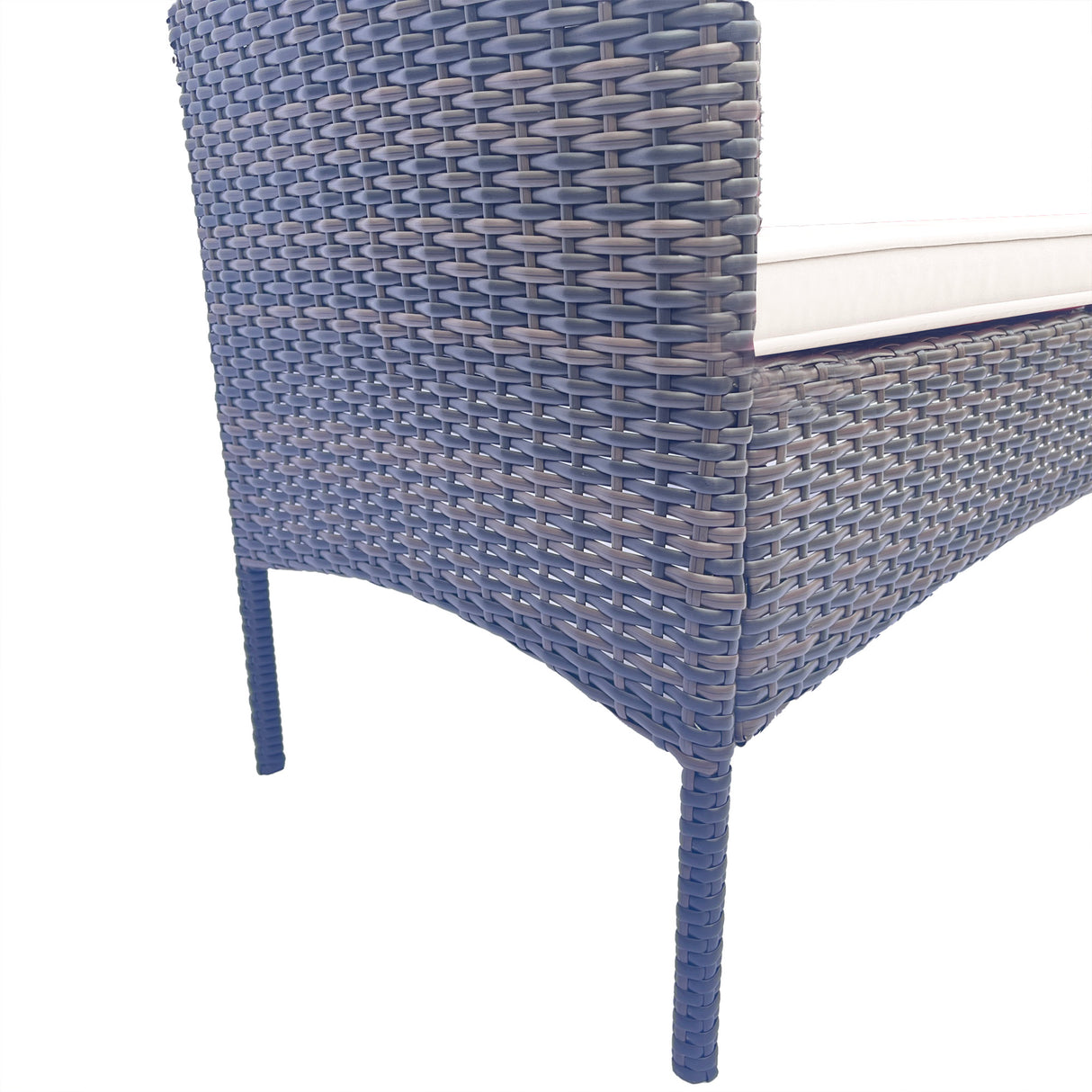 Wicker Patio Conversation Furniture Set Outdoor Furniture Set with Removable Cushions & Table - V.I.P Digital Presence