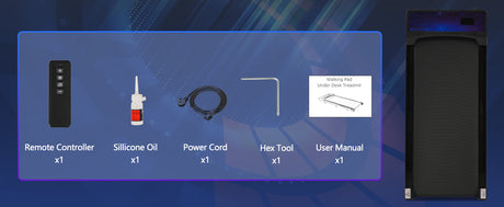 New 8.10 Walking Pad Under Home Desktop Treadmill -2.5HP Walking Treadmill 0.6-4MPH 300LBS Capacity Remote Control Battery - V.I.P Digital Presence