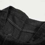 American Retro Camouflage Denim Seven-Quarter Shorts for Men, Loose Wide-Leg Multi-Pocket Design Workwear Five-Quarter Pants Trendy - V.I.P Digital Presence