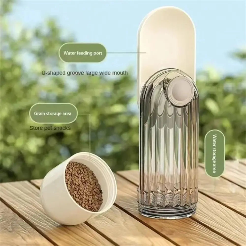 Portable Dog Water Bottle Dispenser 2 in 1 Leakproof Cat Walking Water Cup Multi-functional Drinking Bowl Pet Feeder - V.I.P Digital Presence