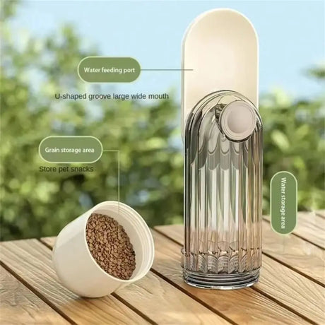 Portable Dog Water Bottle Dispenser 2 in 1 Leakproof Cat Walking Water Cup Multi-functional Drinking Bowl Pet Feeder - V.I.P Digital Presence