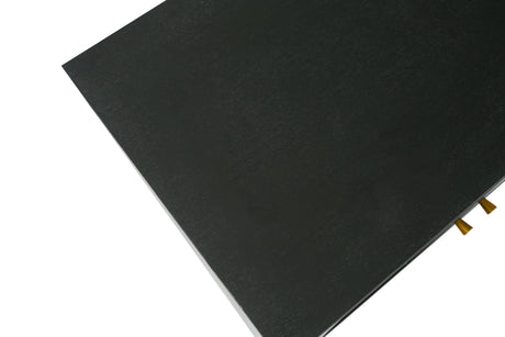 Handcrafted Premium Grain Panels Rattan Sideboard Buffer Cabinet Accent Storage Cabinet With 4 Rattan Doors BLACK - V.I.P Digital Presence