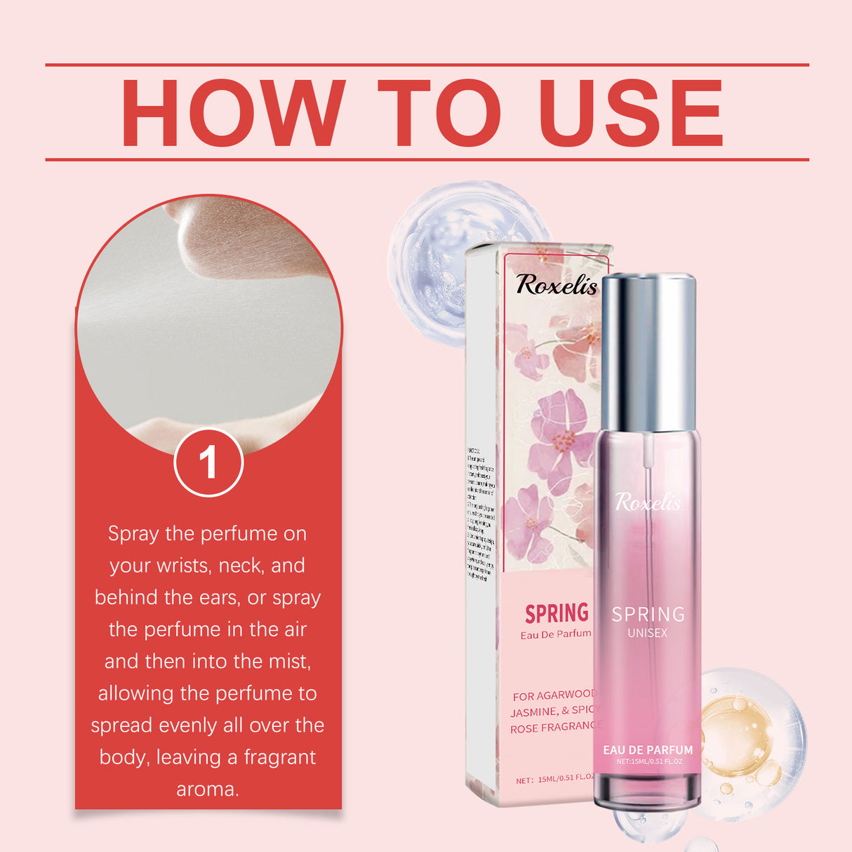 Spring Perfume Spicy Rose Fresh Natural Light Fragrance Portable Fragrance Exudes Personal Charm Perfume - V.I.P Digital Presence