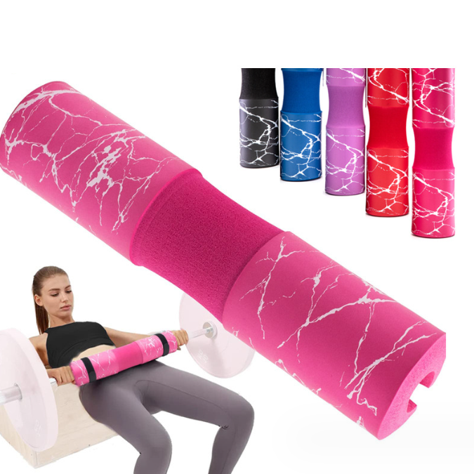 Barbell sponge marble pattern barbell shoulder pad hip universal pad hip punch pad barbell pad practice hip push protective cove - V.I.P Digital Presence