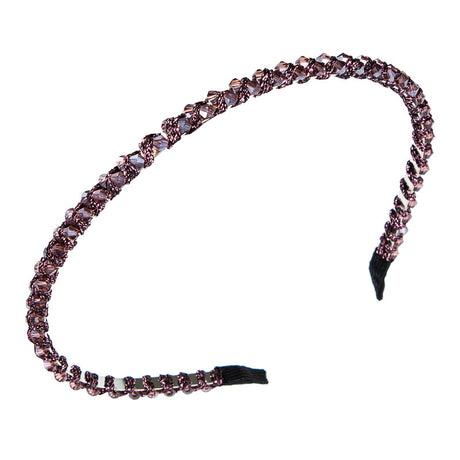 Winding String Crystal Thin Edge Headband Female Fashion Super Flash Party Hair Pressing Shampoo Headwear - V.I.P Digital Presence