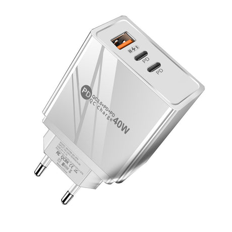 USB+2PD Type-C mobile phone charger LED with light travel charging head - V.I.P Digital Presence