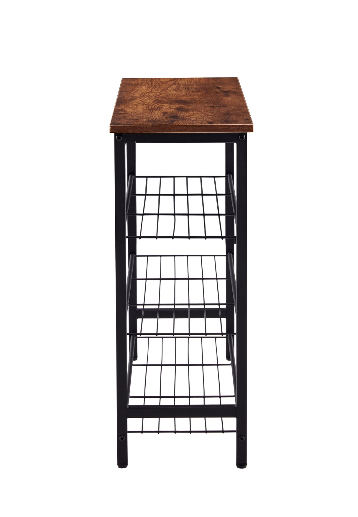 DN 4-Tier Metal Shoe Rack, Modern Multifunctional Shoe Storage Shelf with MDF Top Board, 1 pc per carton - V.I.P Digital Presence