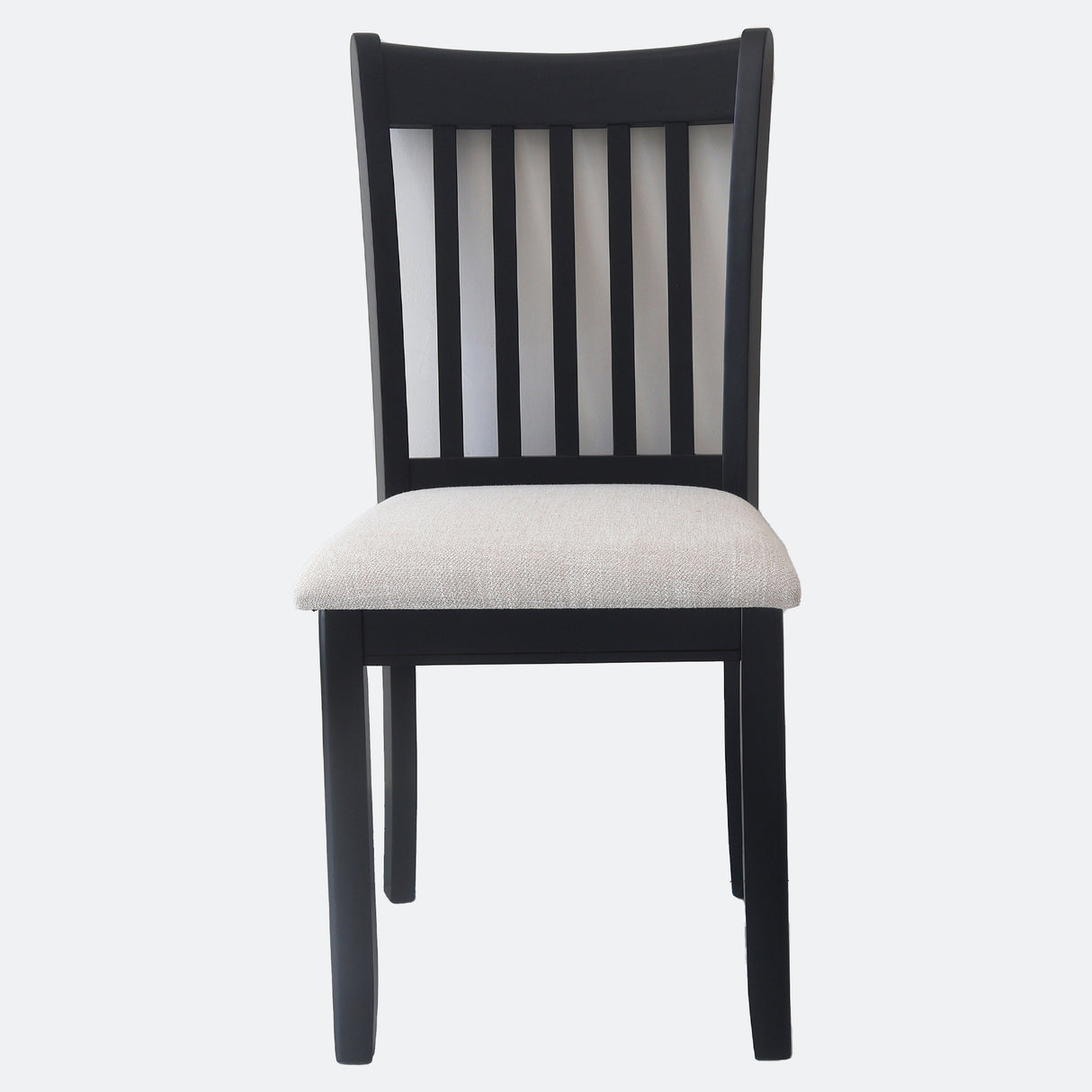 Upholstered Seating Comfortable Black Dining Chairs Set Of 2 For Farmhouse Kitchen