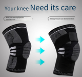 Strap support sports knee pads silicone shock absorption protection knee automatic closure outdoor sports - V.I.P Digital Presence