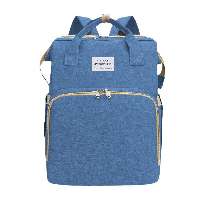 Portable Foldable Bed Mommy Bag For Going Out Lightweight And Large Capacity Mother And Baby Bag Backpack - V.I.P Digital Presence