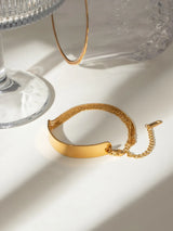 18K Gold-Plated Stainless Steel Bracelet - V.I.P Digital Presence