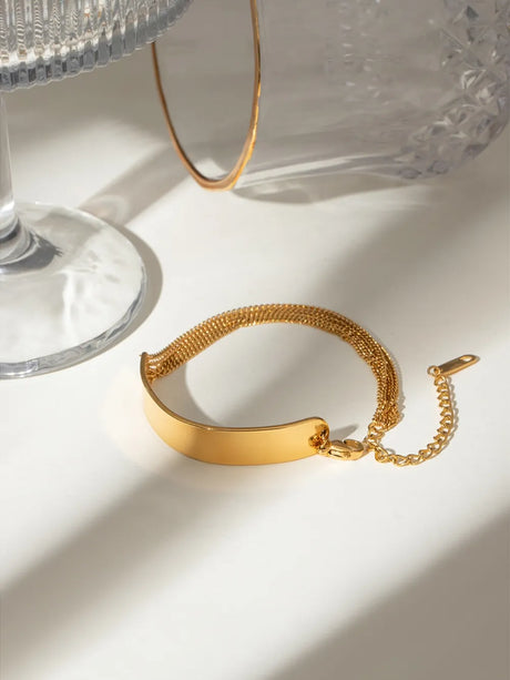 18K Gold-Plated Stainless Steel Bracelet - V.I.P Digital Presence